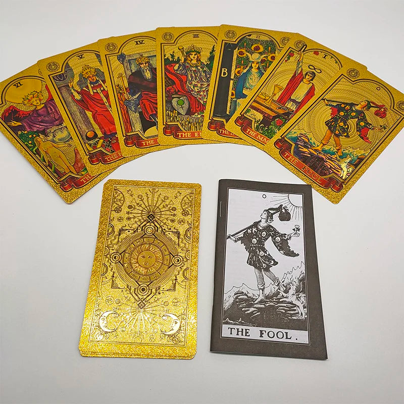 Le Tarot Doré Rider-Waite, dorure à la feuille