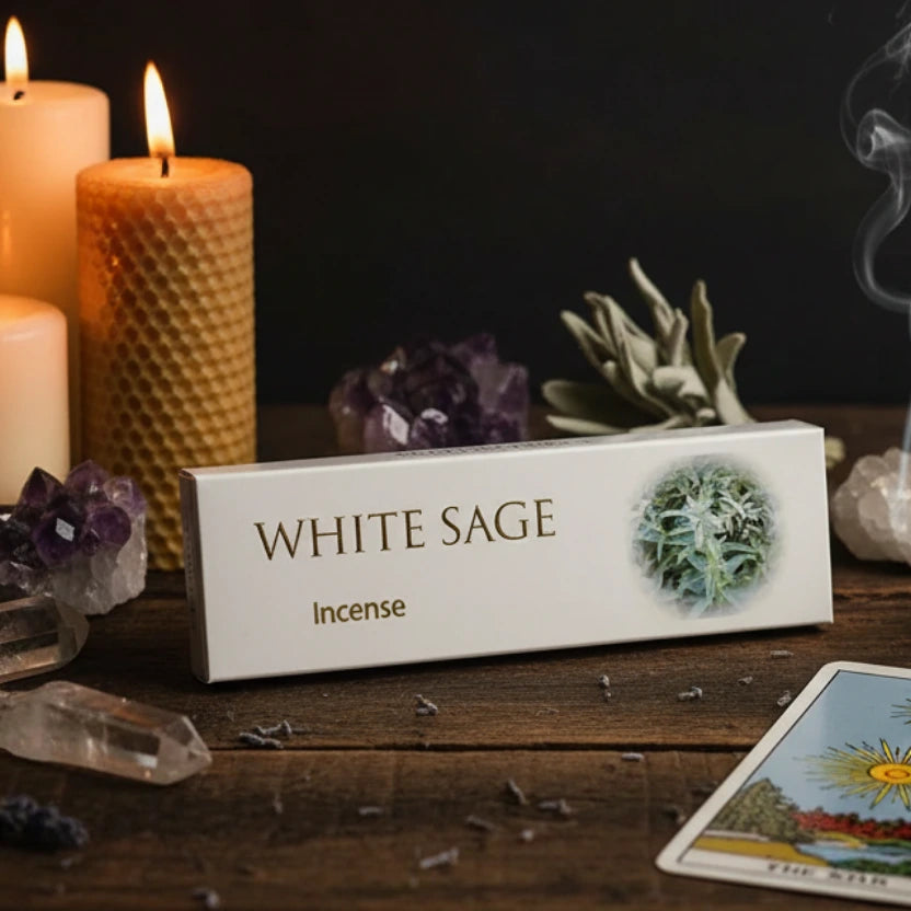 Encens Palo Santo & sauge blanche 30 bâtonnets