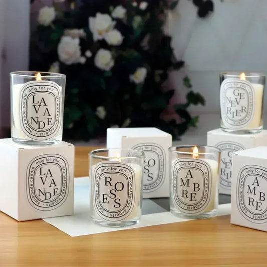 Bougie d'aromathérapie en cire de soja