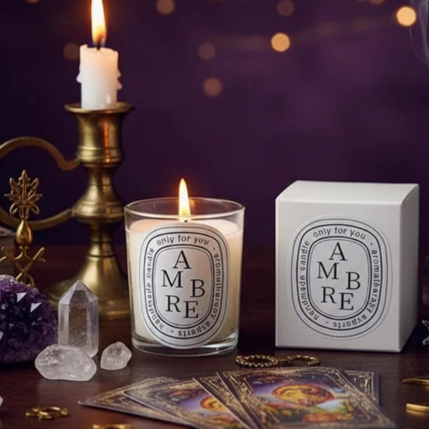 Bougie d'aromathérapie en cire de soja