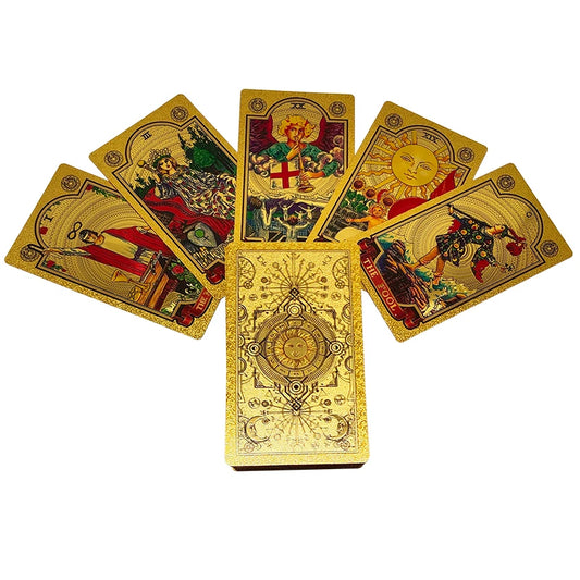 Le Tarot Doré Rider-Waite, dorure à la feuille