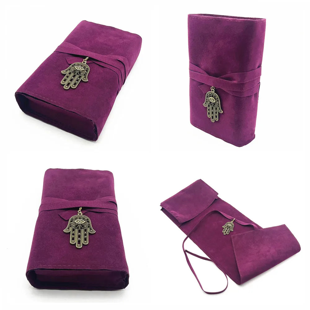Pochette en velours Main de Hamsa