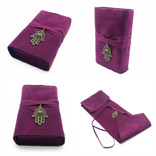 Pochette en velours Main de Hamsa