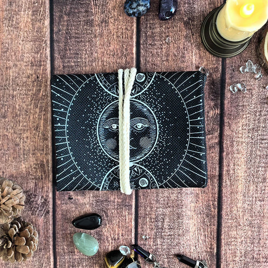Pochette en velours phases de lune